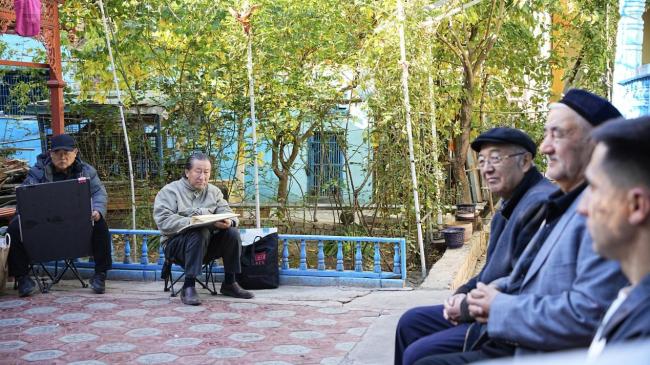 艺术扎根生涯 文字赞扬时期：走遍中国——中国文促会好意思术家写生创作步赴任疆段圆满收官