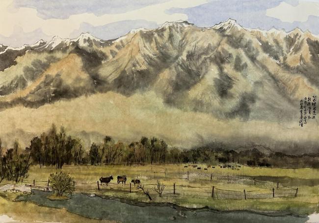 艺术扎根生涯 文字赞扬时期：走遍中国——中国文促会好意思术家写生创作步赴任疆段圆满收官